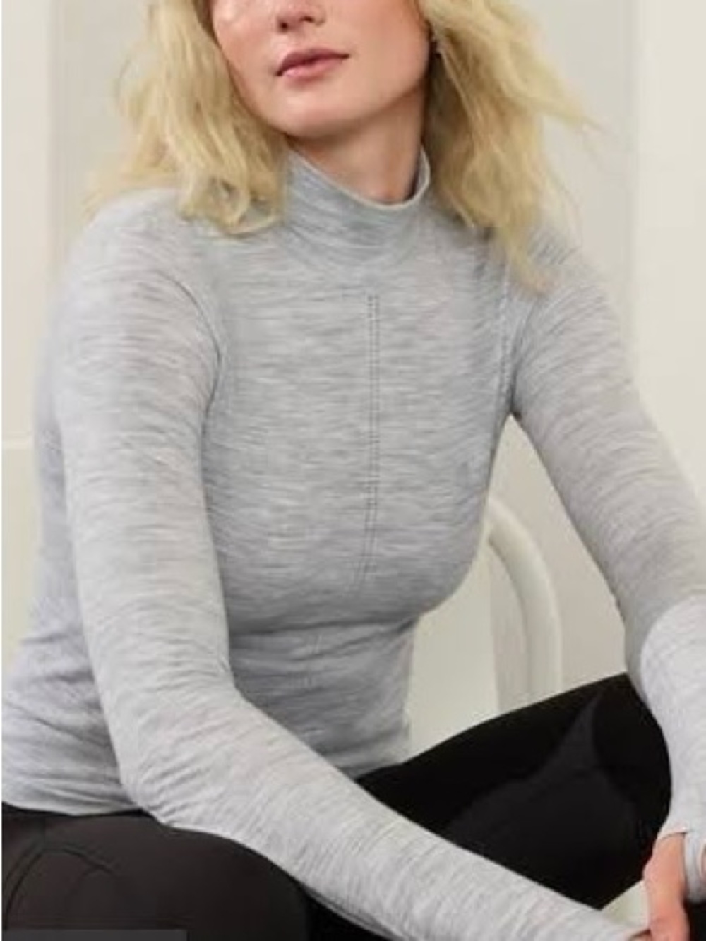 Athleta Ascent Seamless Turtleneck